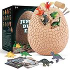 AMOUNE Grand Oeuf Dinosaure, Kit d'œufs Dinosaure Jouet,Jouets d'œufs de Pâques pour Enfants,Comprend 14 Dinosaures Fossiles,Enfants Cadeau