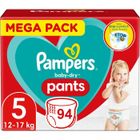 PAMPERS PANTS TAILLE 5 BABY-DRY COUCHES-CULOTTES 94 COUCHES (12-17 KG)
