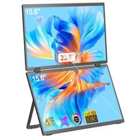 Écran double écran portable 15,6 pouces 1080 full HD, luminosité
300cd/m²/100% compatible sRGB/VESA, mini HDMI, interface Type C