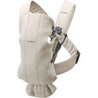Porte-bébé Mini Jersey 3D Beige - BABYBJORN - Ergonomique - 0 mois - Naissance - 12 mois
