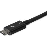Câble Thunderbolt 3 vers Thunderbolt 3 de 0,8 m - 40 Gbps - Compatible USB-C - Certifié TB3 - PD 100 W - Noir TBLT34MM80CM