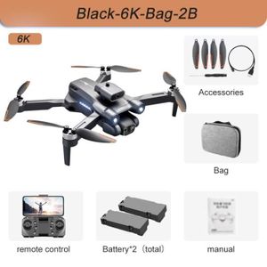 DRONE Noir-Dual6K-Bag-2B - Mini Drone S1s Rc 4k Professi