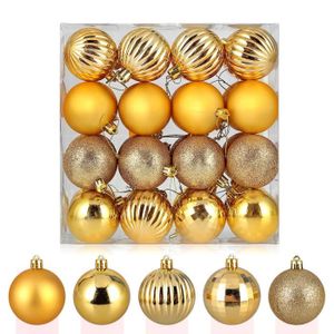 TecTake Lot de 86 Boules de Noël avec Surface Brillante Brillante Occasions Spéciales 