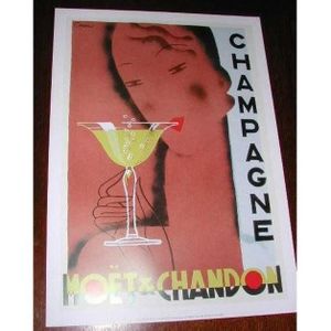 AFFICHE - POSTER Moët & Chandon - Champagne - 50x70cm - AFFICHE - P