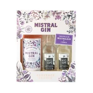 GIN MistralGin Coffret Mistral Gin HYSOPE Gin Rosé 1x7
