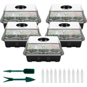 Nutleys Lot de 10 couvercles en plastique transparent pour mini serre 