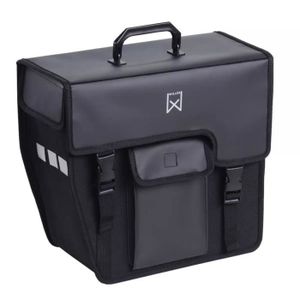Willex Sacoches de V/élo 46 L Noir Mat Sacoches de Rangement Sac Arri/ère