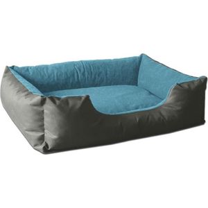 CORBEILLE - COUSSIN BedDog LUPI lit pour chien, Panier corbeille, coussin de chien [S env. 55x40cm, BLUE-ROCK (gris/bleu)]