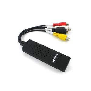 TUNER TV EXTERNE EasyCap USB 2.0 carte vidéo avec audio (Noir)