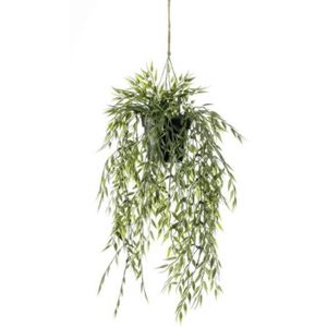 ARBRE - BUISSON Emerald Buisson suspendu de bambou artificiel en pot 50 cm