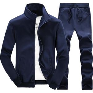 SURVÊTEMENT Survêtement Hommes Veste + Pantalon Bleu - Multisp