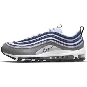 BASKET Basket Nike AIR MAX 97 PREMIUM - Gris, Bleu, Blanc