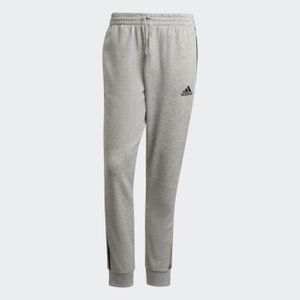 PANTALON DE SPORT Pantalon de sport - ADIDAS - Homme - Gris - Respirant - Essentials French Terry Tapered Cuff 3-Stripes