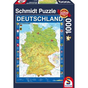 PUZZLE Puzzle Carte de l'Allemagne - Schmidt Spiele - 100
