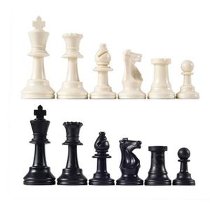 JEU SOCIÉTÉ - PLATEAU JEU DE SOCIETE,plastic--32 pièces'échecs en bois c