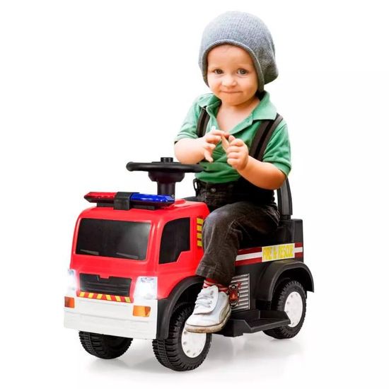 Camion de Pompier Mini - Tracteur électrique pour enfants à batterie avec télécommande