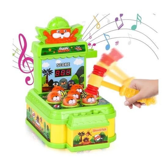 Jeu De Société - ZGEER - Frapper Une Taupe - 2 Marteaux - 3 Modes