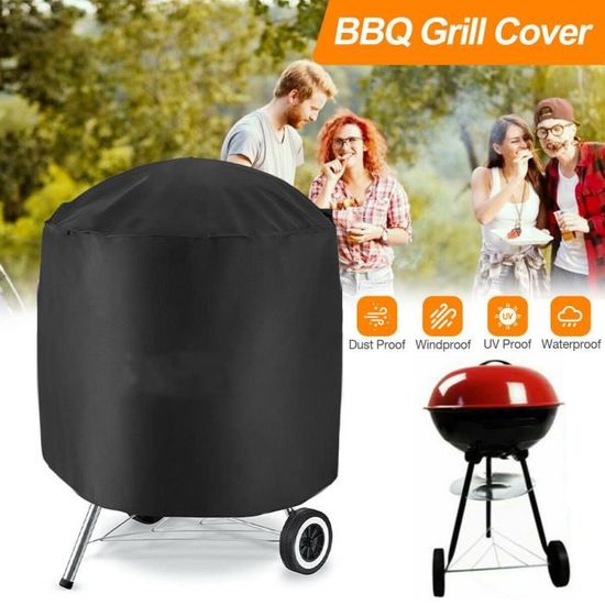 Housse De Protection Pour Barbecue - Imperméable, Anti-UV, Anti-poussière - Avec Cordon De Serrage, Taille 80x66x100 Cm