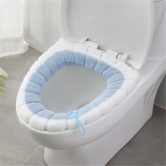 Abattant Wc,Confortable doux salle de bain siège de toilette Closestool lavable plus chaud tapis housse coussin décor à la - Type 2