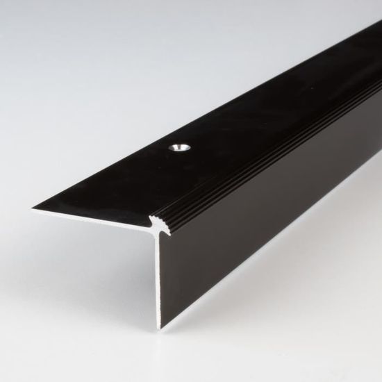 5 Mètres (5 X 1 M) Nez De Marche / Cornière Pour Escaliers (10 Mm X 37 Mm X 7 Mm), Aluminium Anodisé, Foré, Couleur: Or