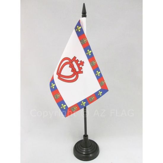 AZ FLAG Drapeau Département de la Vendée 45x30cm - PAVILLON cœur vendéen 30 x 45 cm Haute qualité