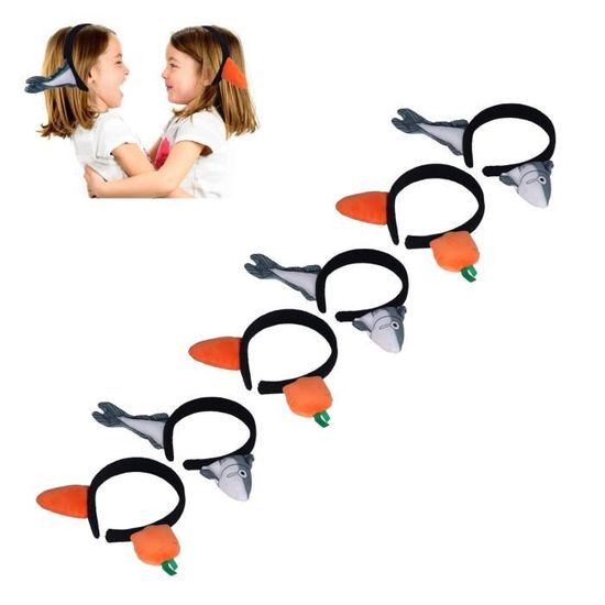 10 Bandeaux Animaux Jungle - Serre-Tête Déguisement Pour Fêtes Enfants Et Adultes