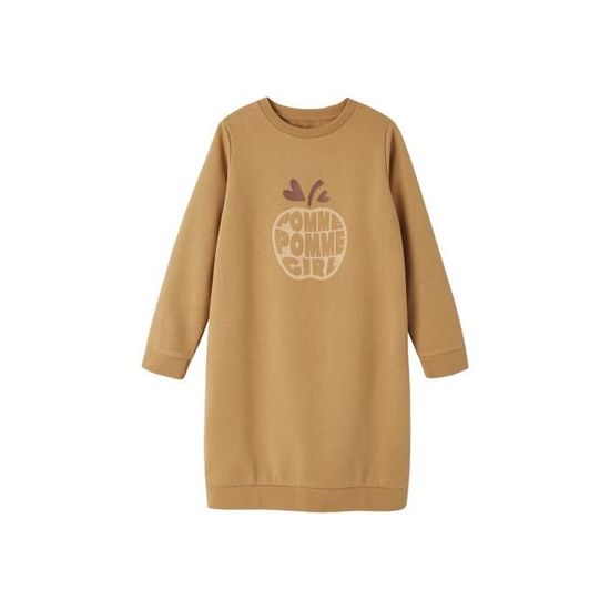 Robe Enfant En Molleton Dina Bleu - Petit Beguin