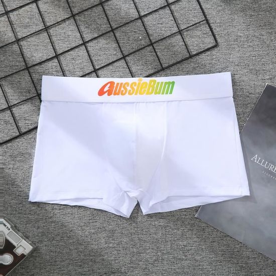 Boxer Homme Imprimé Cœur - Sous-vêtement Confortable, Noir, Idéal Comme Petit Cadeau Amoureux, Neuf Sous Blister
