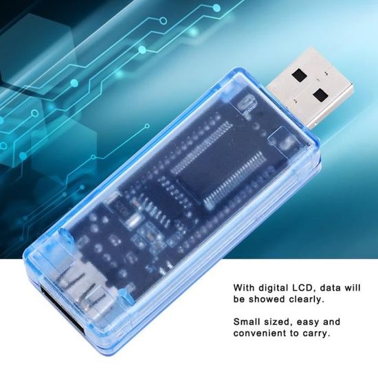 Testeur USB Détecteur USB LCD Voltmètre Ampèremètre Testeur de capacité ...