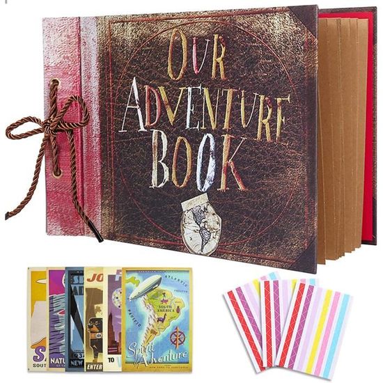 Álbum de Fotos Our Adventure Book Up A5 c/ Marcador e Cards