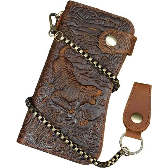 Portefeuille En Cuir PU Motif Colley – Grande Capacité, Multiple Poches, Pour Hommes Et Femmes, Dimensions 20x10x2,5 Cm