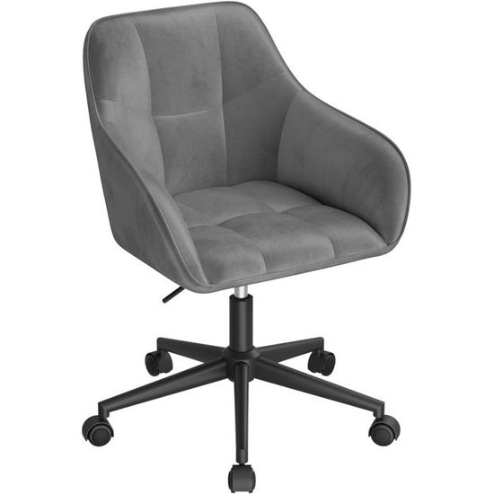 Chaise Bureau,chaise Coiffeuse Rembourré Avec Double Coussin,pivotante,hauteur Réglable,en Lin Chaise Bureau,chaise Coiffeuse Rembourré Avec Double Coussin,pivotante,hauteur Réglable,en Lin