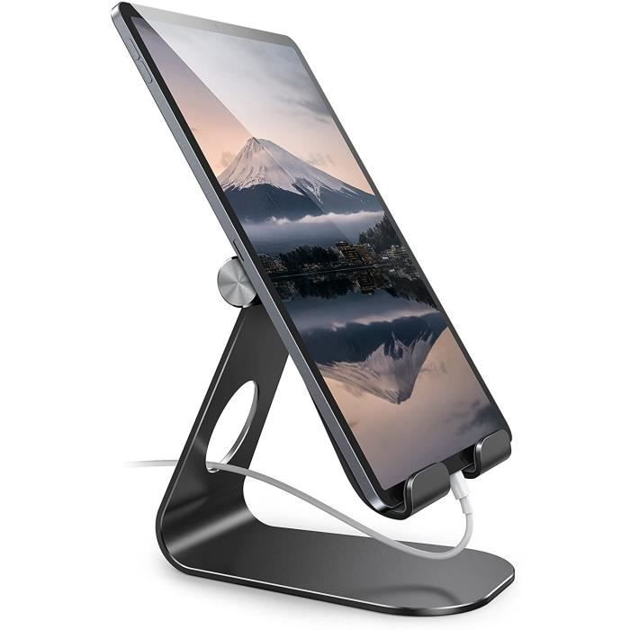 LISEN Support Tablette Réglable IPad Stand Portable - Hauteur Et Angle Ajustables Pour IPad Pro Air 12,9" à 15,6" Kindle 2024