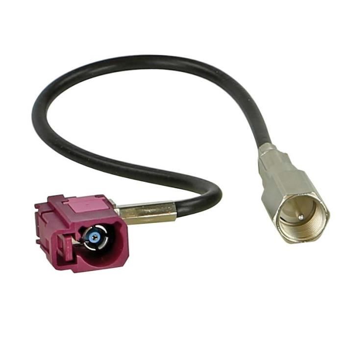 Adaptateur antenne FME (m) -> Fakra (f) 90° 20cm