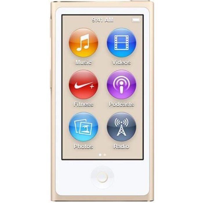 Apple Ipod Nano 7ème Génération Lecteur Numérique 16 Go Or