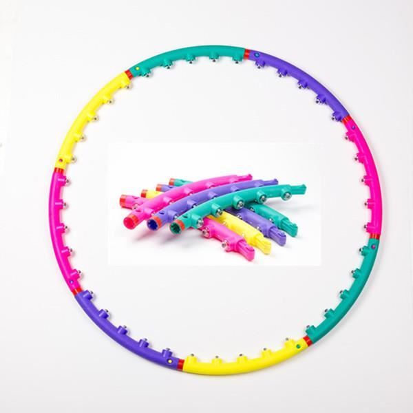 Hula Hoop,8 Sections Cerceau de Fitness Amovible, Professionnel Portable Hula Hoop pour Jeunes Adultes Femmes Gym Exercice (98cm)