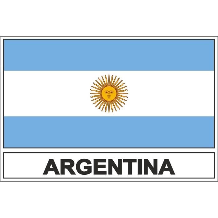 Autocollant sticker drapeau RA argentine
