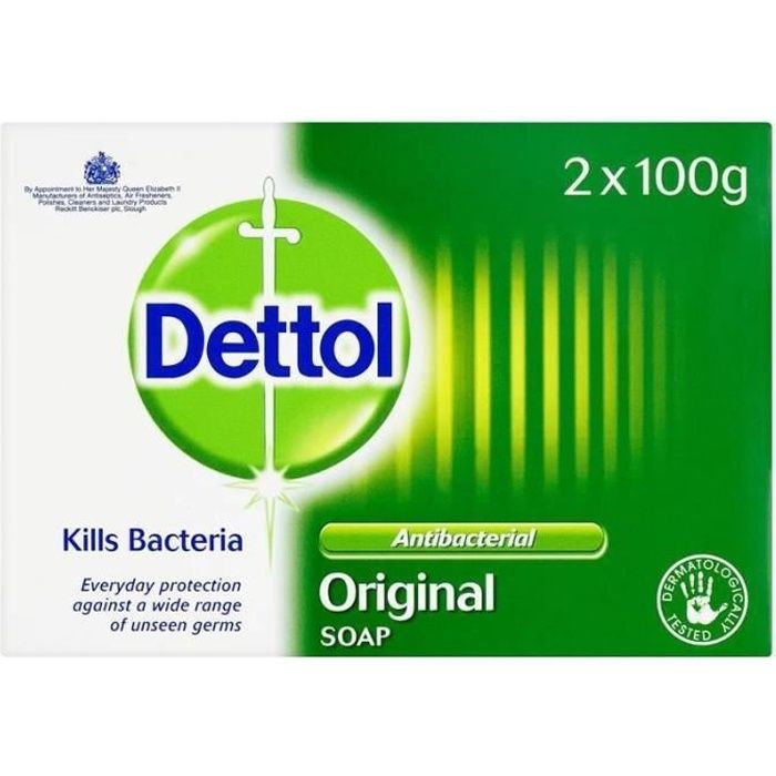 Dettol Savon Original Anti-Bactérien 2 x 100g-3632148