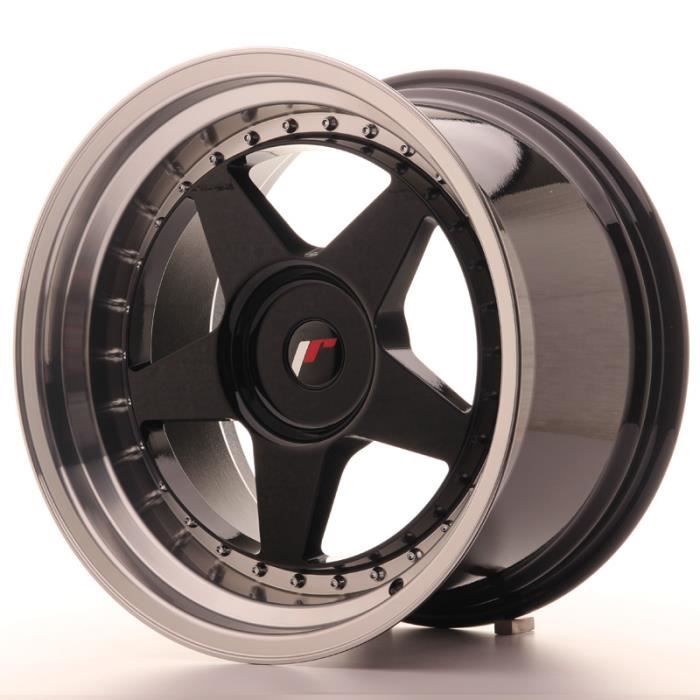 Jante Alu 18- Japan Racing JR6 18x10,5 ET0-25 Blank Glossy Black