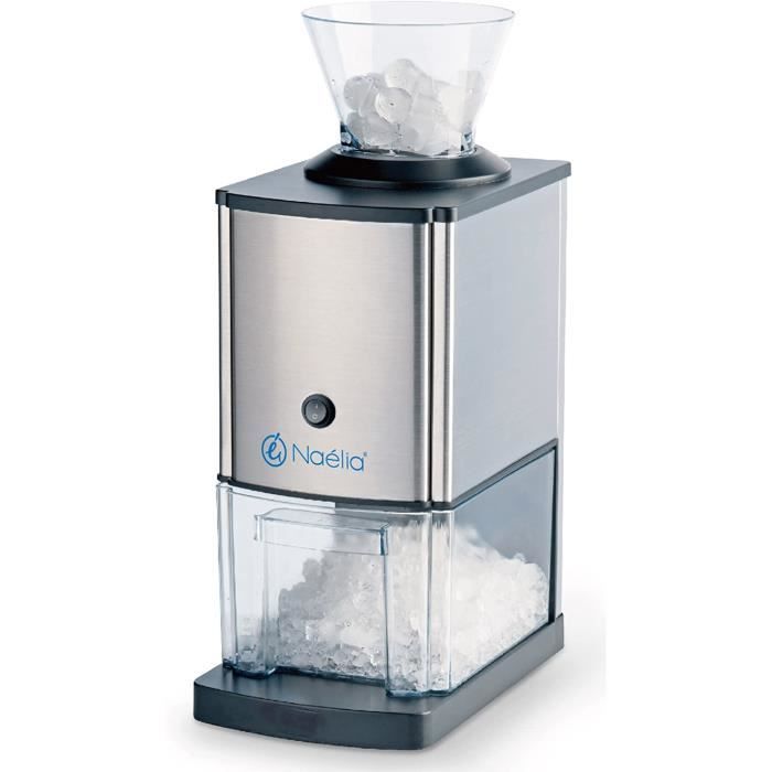 Naélia KIT-ICR03-NAE Broyeur à Glace Électrique, INOX