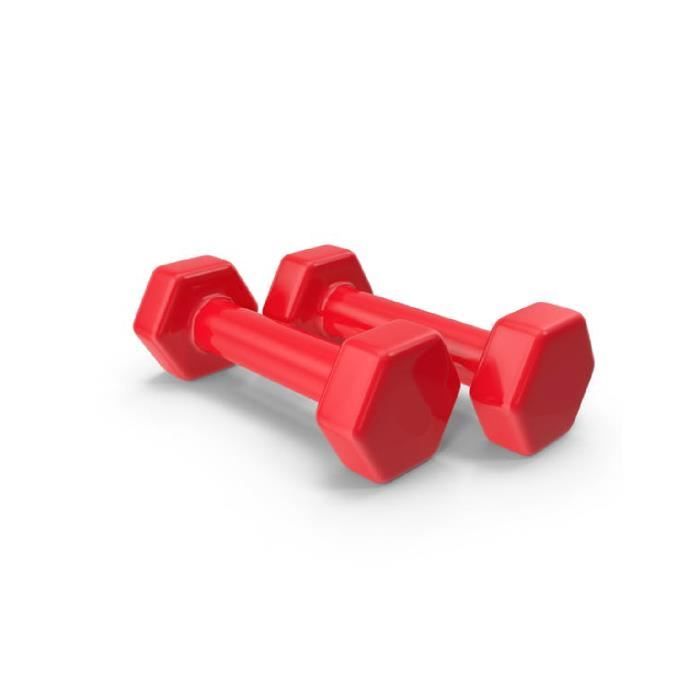 Haltères fitness- 4KG x2 unités haltères en vinyle