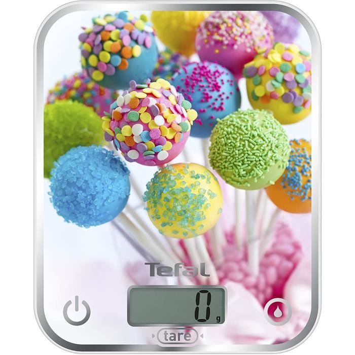 BALANCE CULINAIRE ELECTRONIQUE Tefal Optiss Cake Pops – Balance de cuisine, capacité 5 kg, 2 piles AAA43