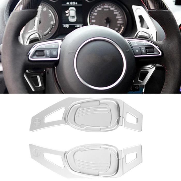 Sonew Palette de volant Extensions de palettes de changement de volant de voiture en aluminium adaptées pour Audi S3 / S5 / S6 /