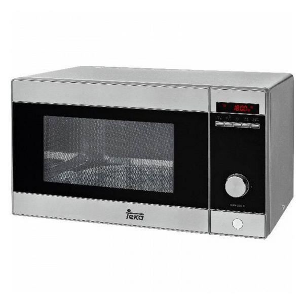 Micro ondes avec Gril à plateau tournant 23 L 1000W Acier inoxydable - Micro ondes pour maison