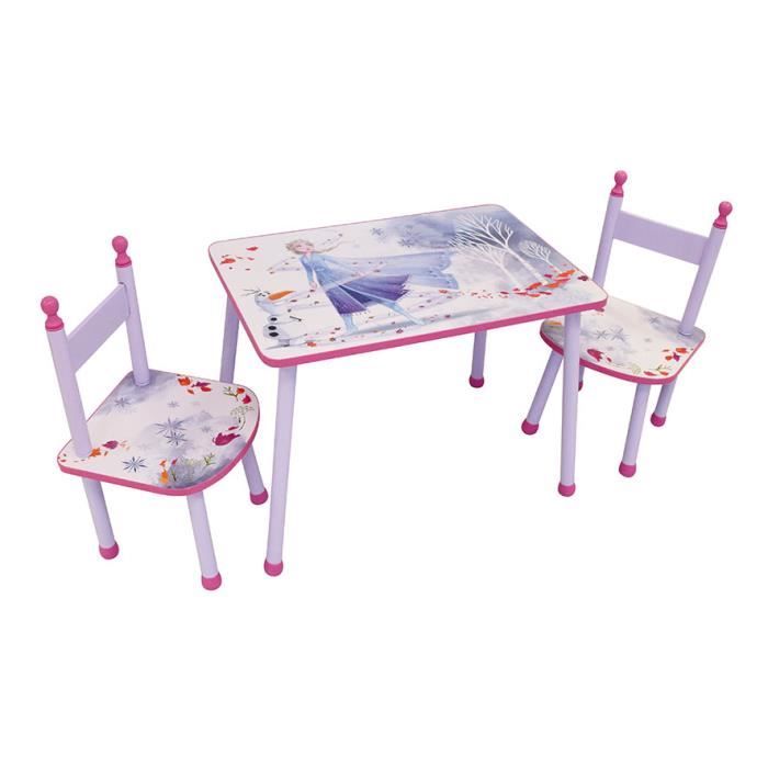 FUN HOUSE REINE DES NEIGES table + 2 chaises pour enfant