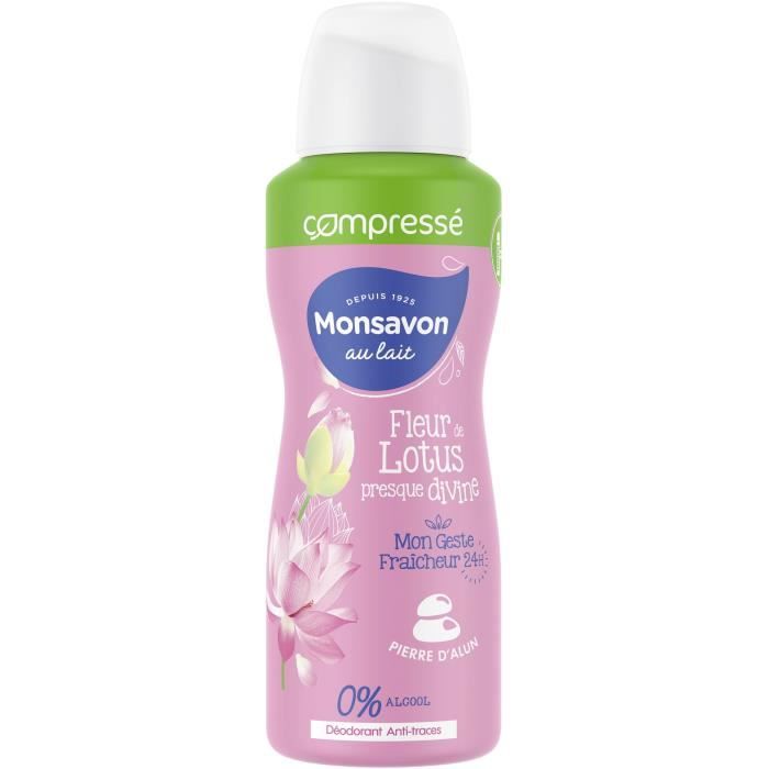 MONSAVON Déodorant Lait Fleur de Lotus - 100 ml