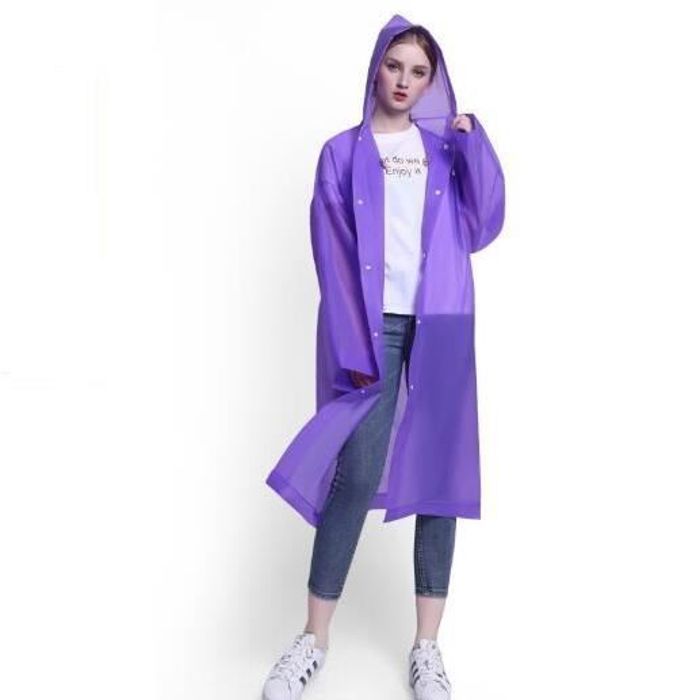 Femmes Hommes Filles Garçons Manteau De Pluie Poncho Imperméable Camping Randonnée À Capuche Cape Veste
