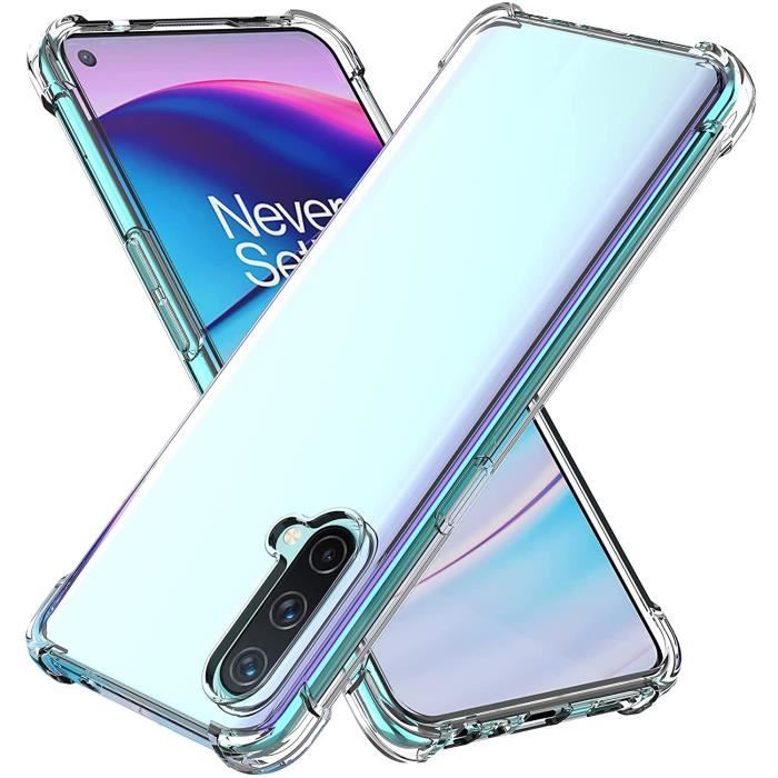 Coque OnePlus Nord CE 5G, Coins Renforcés Étui Housse de Protection Transparent Antichoc Souple TPU Bumper Case Clear