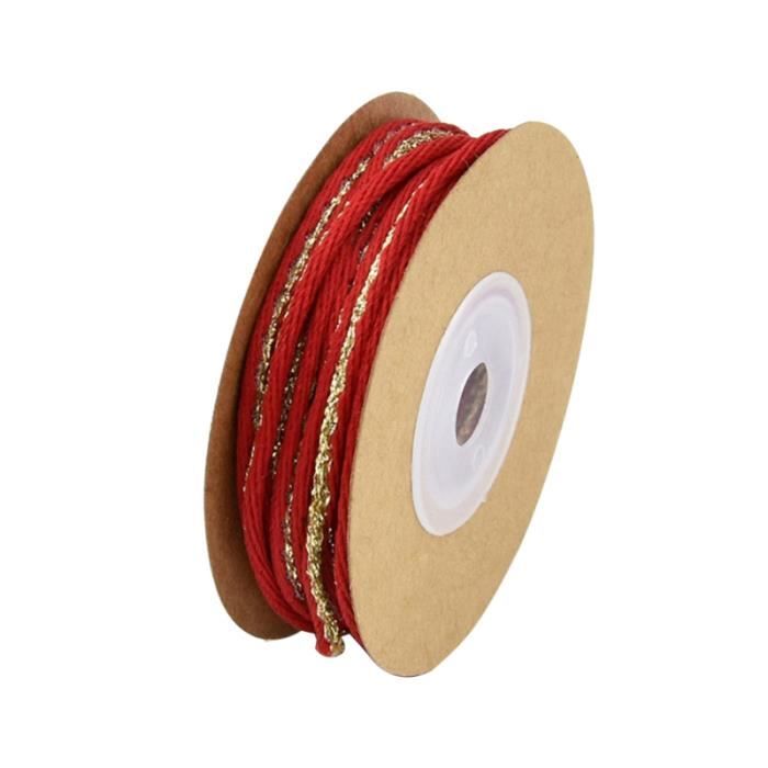 10 mètres ruban corde durable décoratif pratique créatif léger cadeau pour Noël