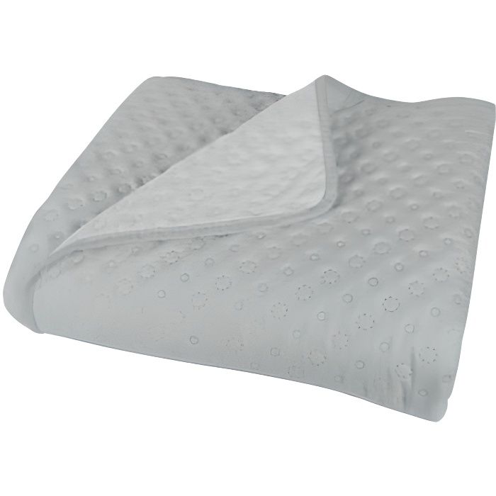 Couvre lit boutis Candice Vent du sud - Couleur: Couvre lit boutis Candice Perle-Perle$Gris - Taille de couvre lit boutis: 170 x 24